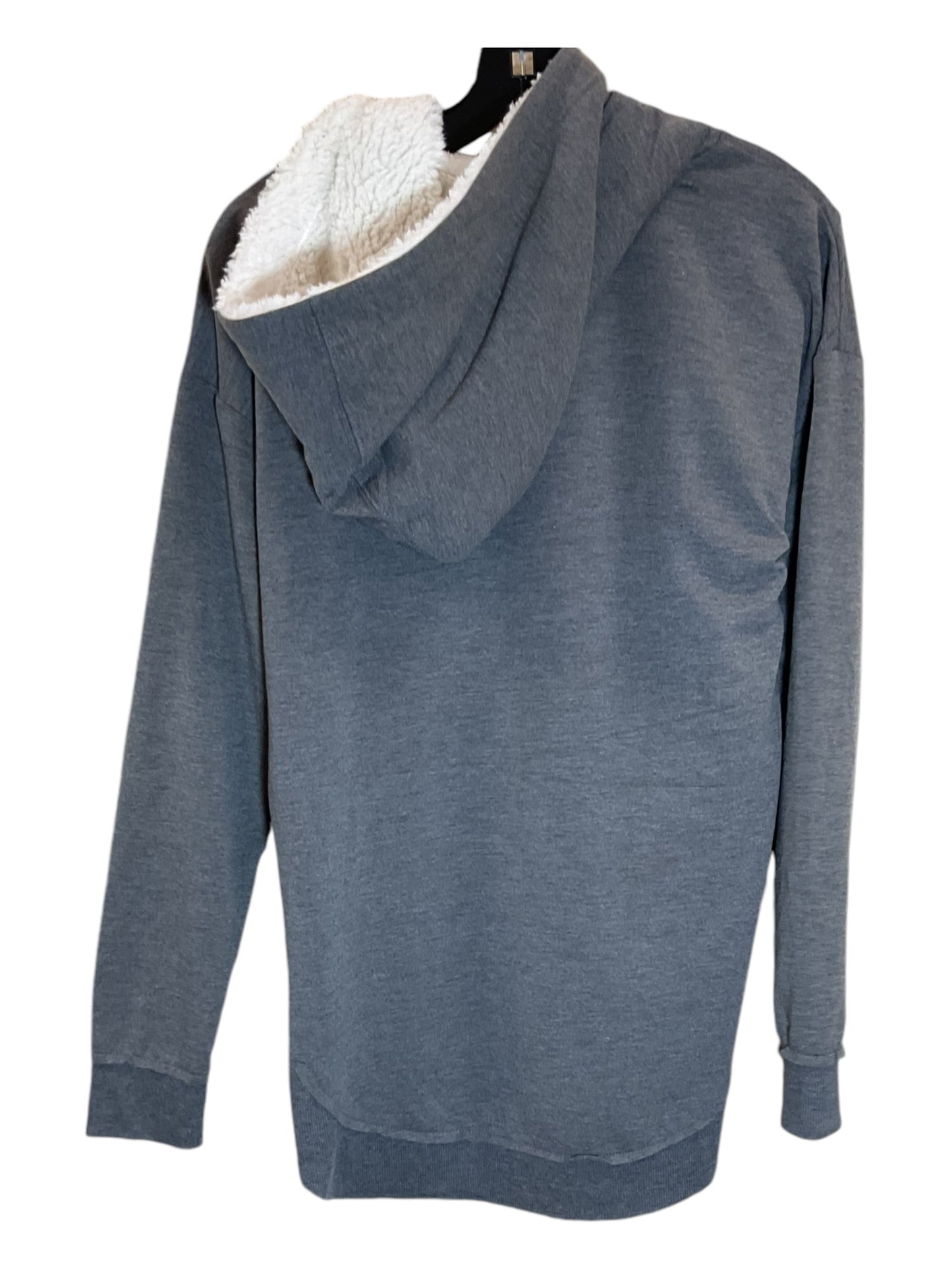 Sweatshirt Hoodie By Maurices In Grey, Size: S