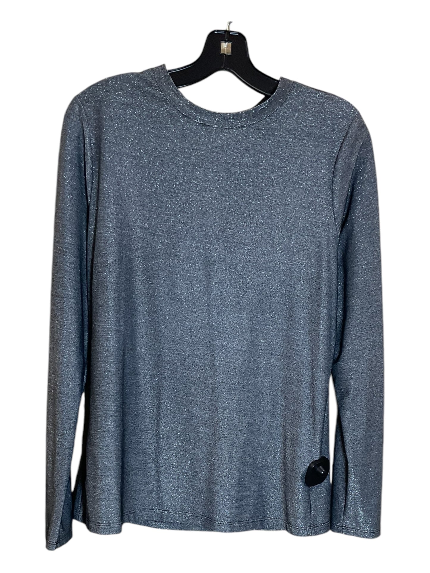 Top Long Sleeve By Chaus In Silver, Size: M