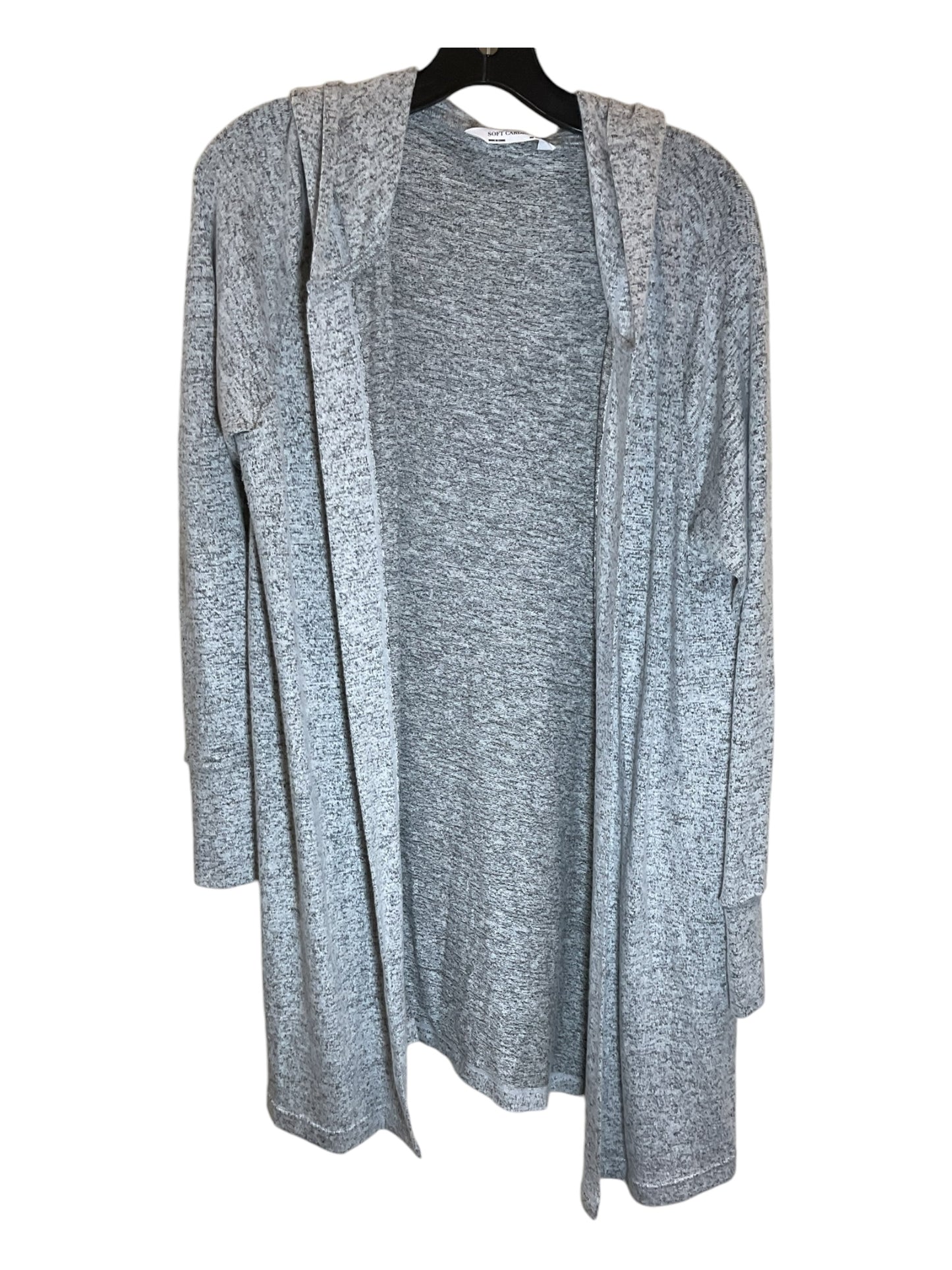 Sweater Cardigan By Clothes Mentor In Grey, Size: M