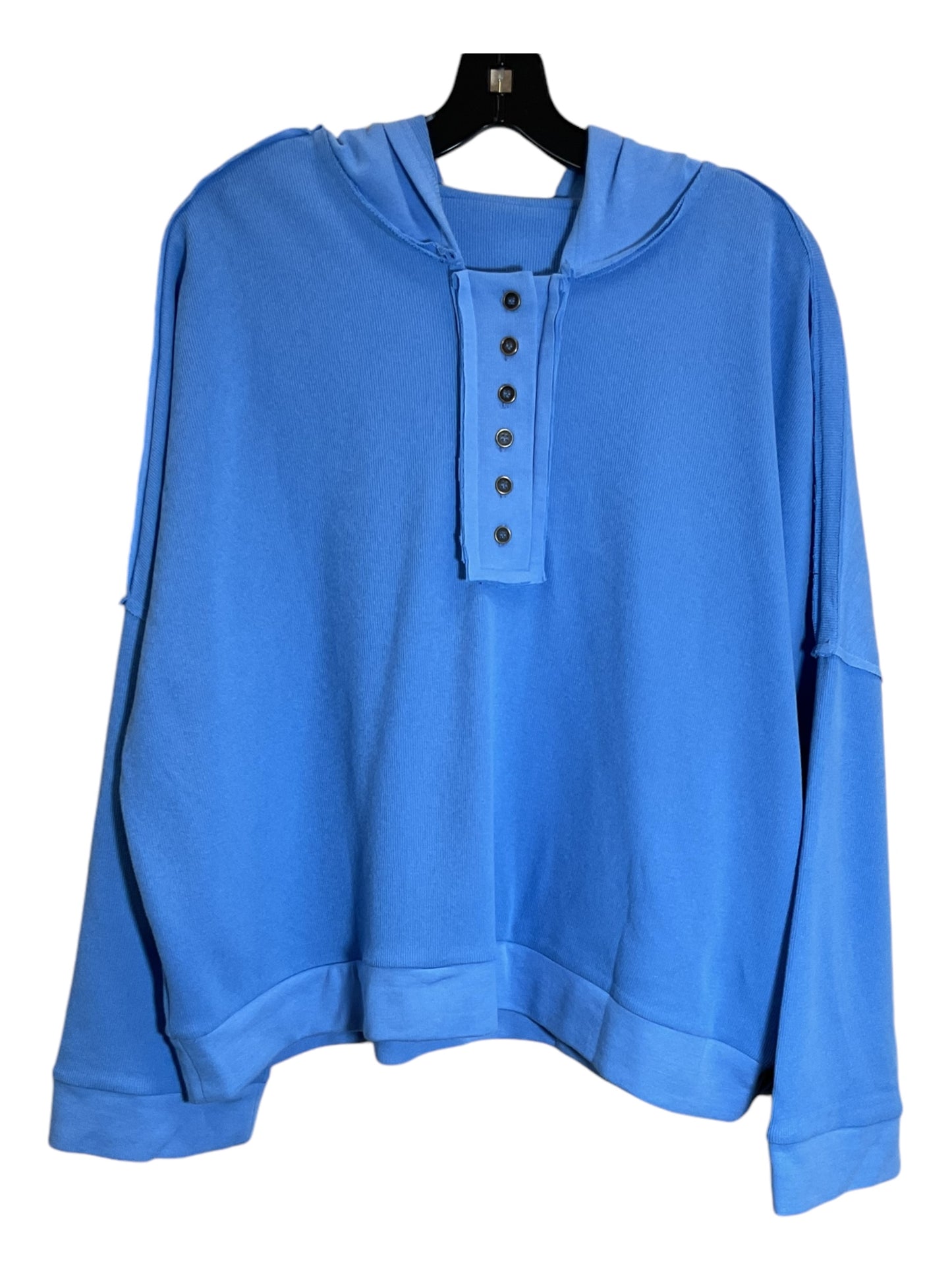 Top Long Sleeve By Clothes Mentor In Blue, Size: Xl