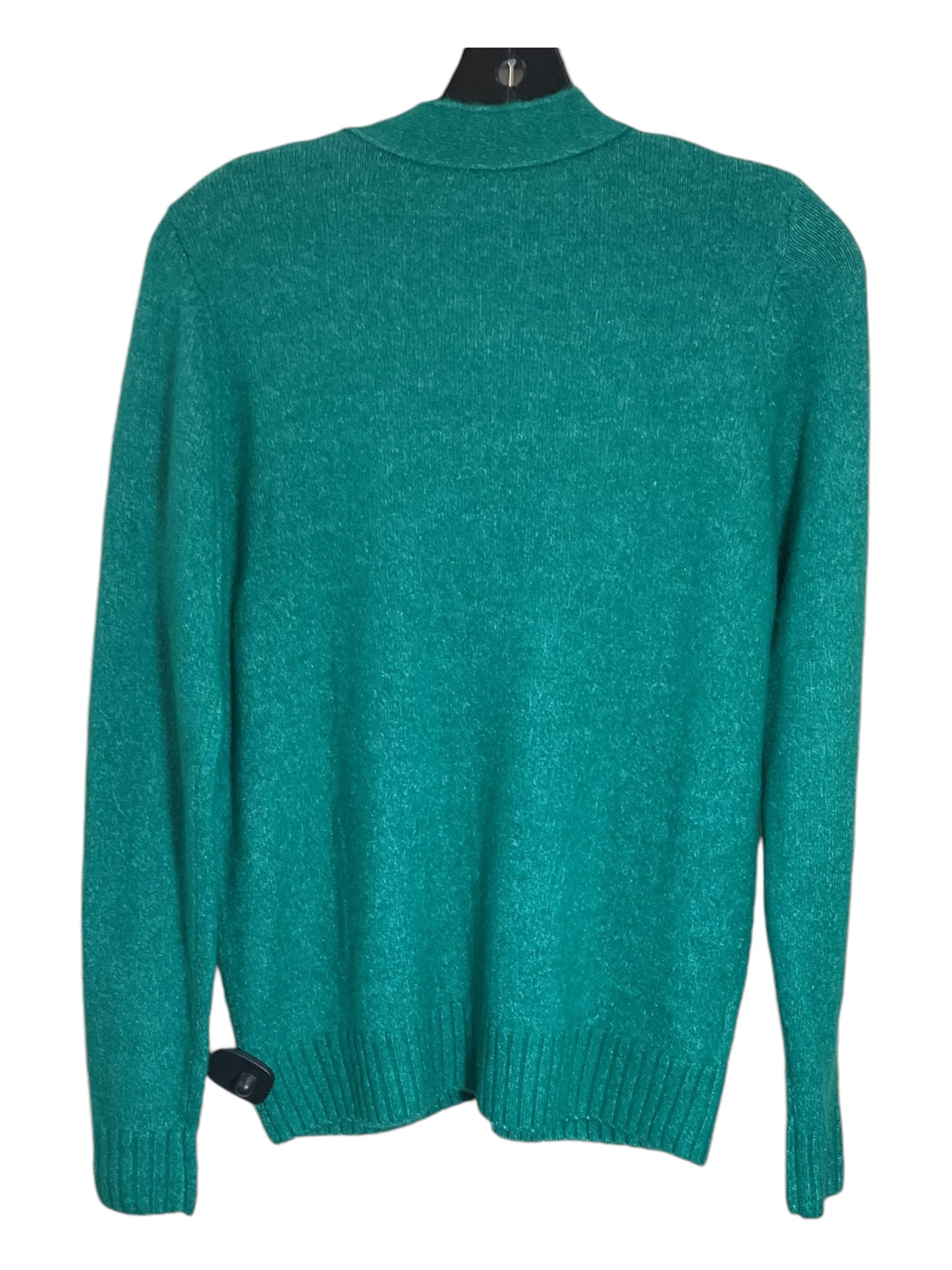 Sweater Cardigan By Loft In Green, Size: Xs