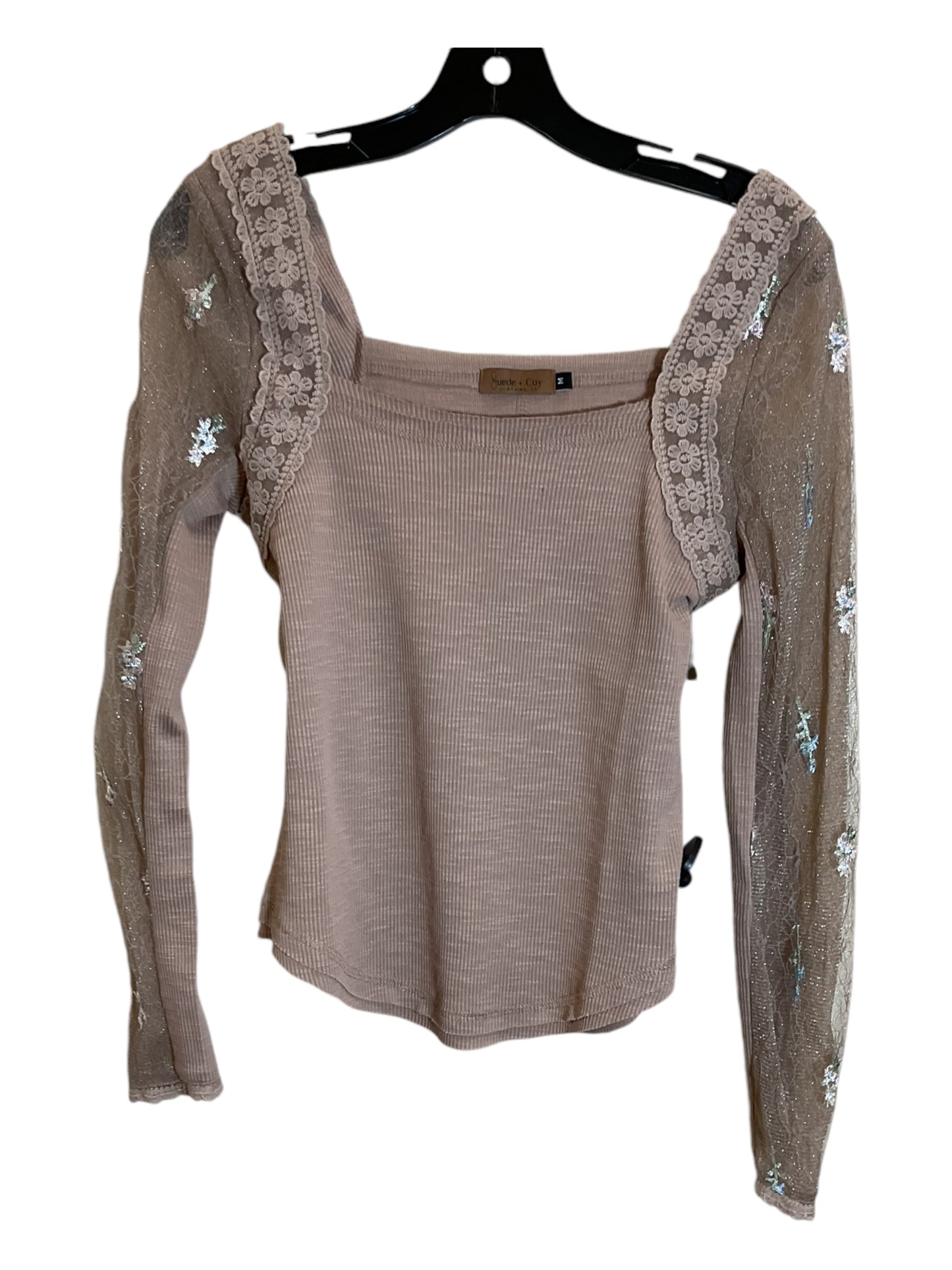 Top Long Sleeve By Clothes Mentor In Brown, Size: M