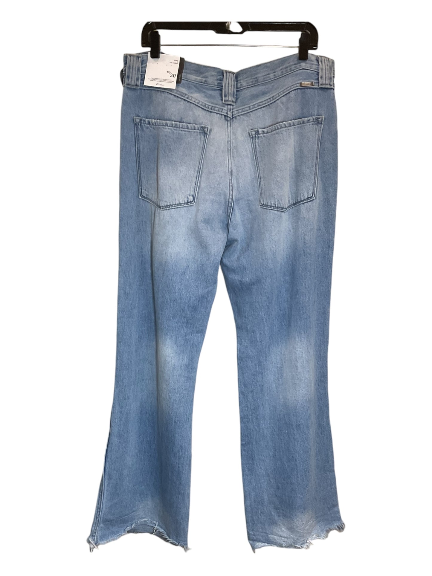 Jeans Flared By Kancan In Blue Denim, Size: 10