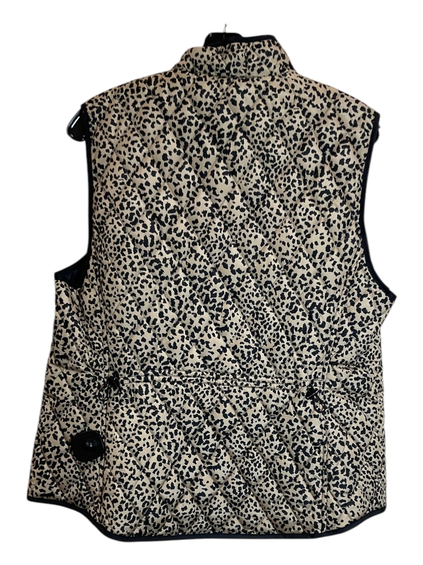 Vest Puffer & Quilted By Croft And Barrow In Animal Print, Size: L