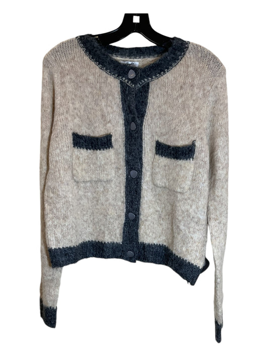 Sweater Cardigan By Clothes Mentor In Tan, Size: M