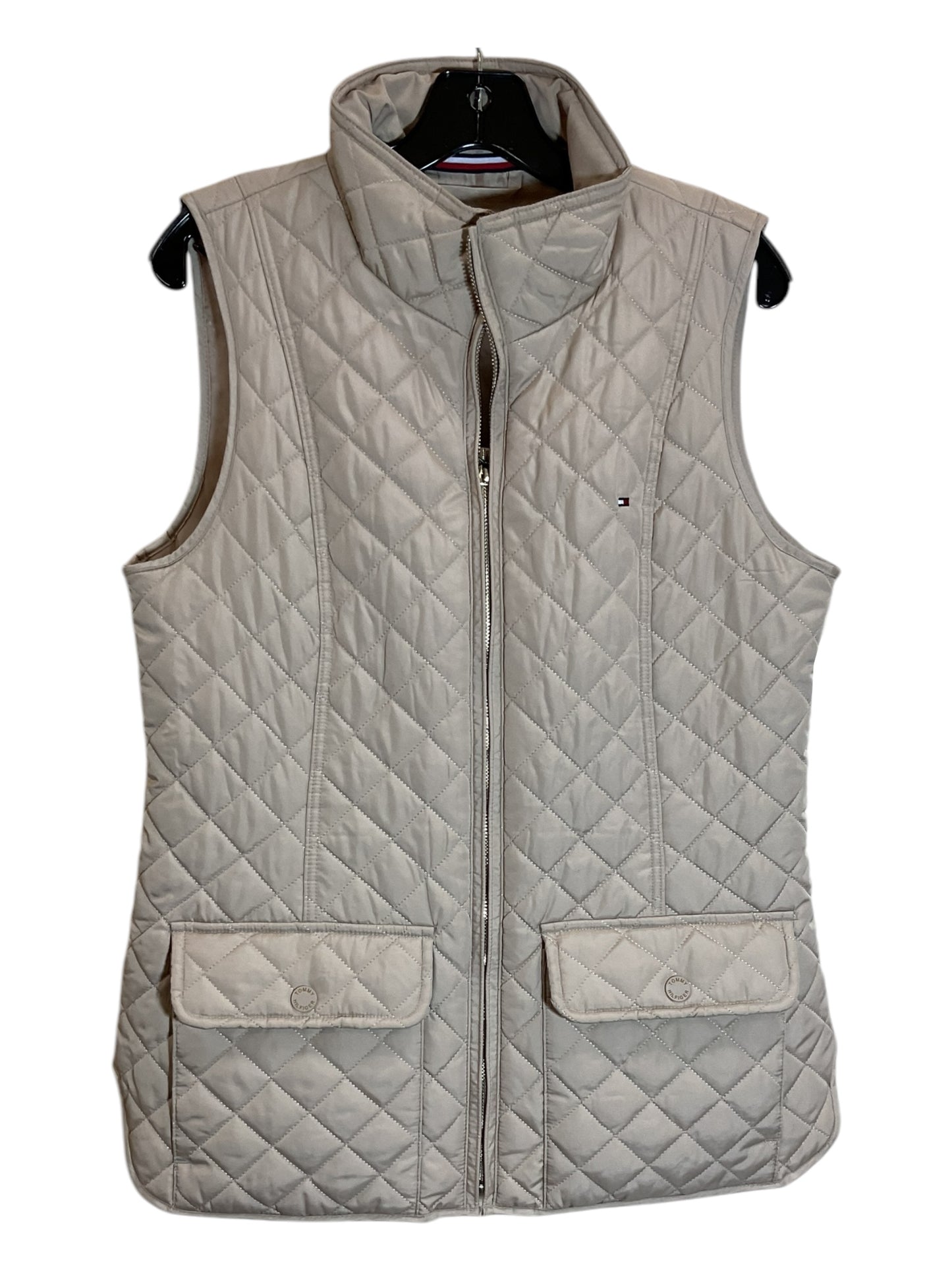 Vest Puffer & Quilted By Tommy Hilfiger In Tan, Size: M