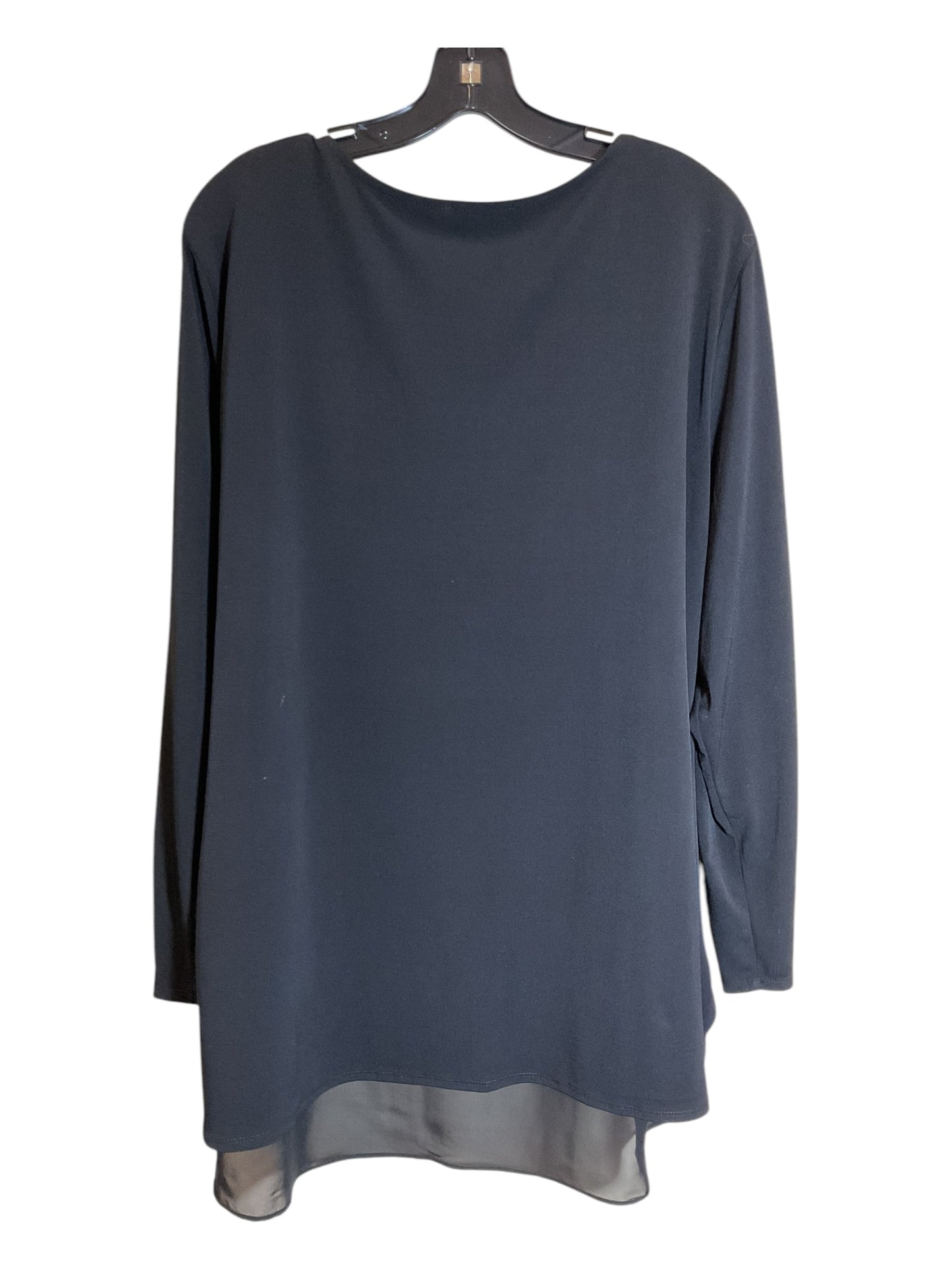 Top Long Sleeve By Notations In Black, Size: 3x