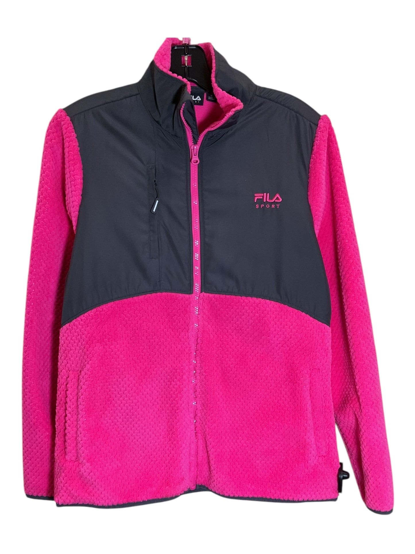 Jacket Other By Fila In Grey & Pink, Size: M