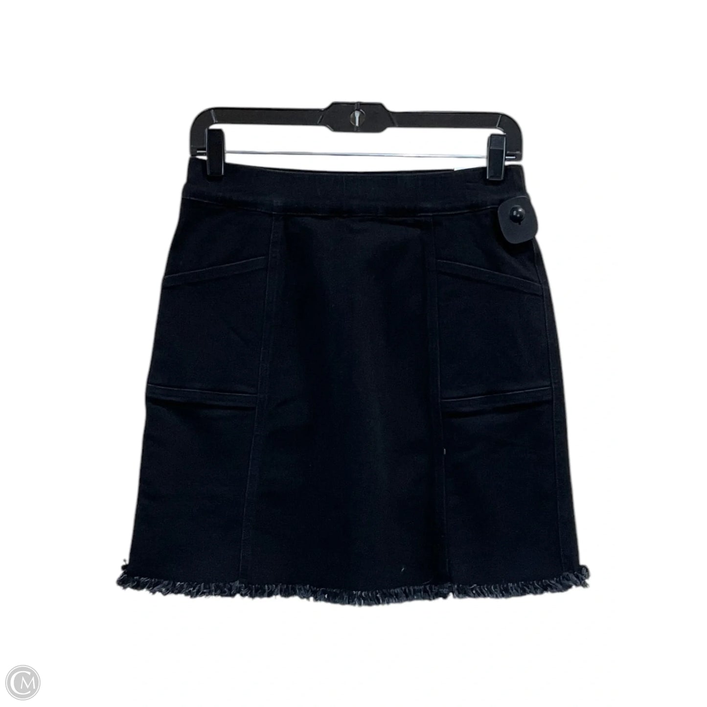 Skort By Multiples In Black Denim, Size: Xs
