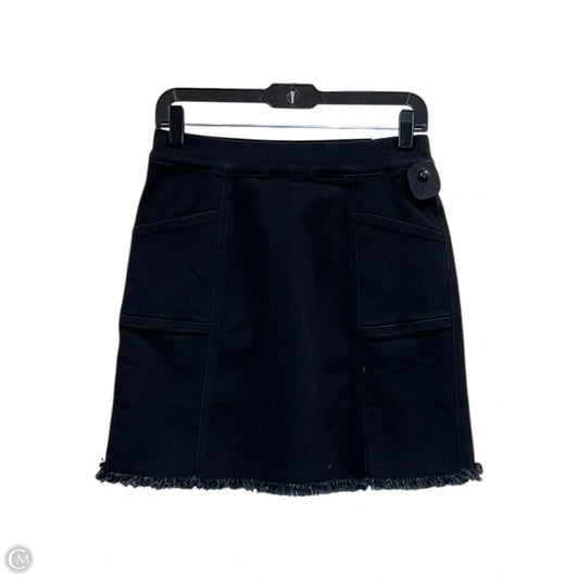 Skort By Multiples In Black Denim, Size: Xs