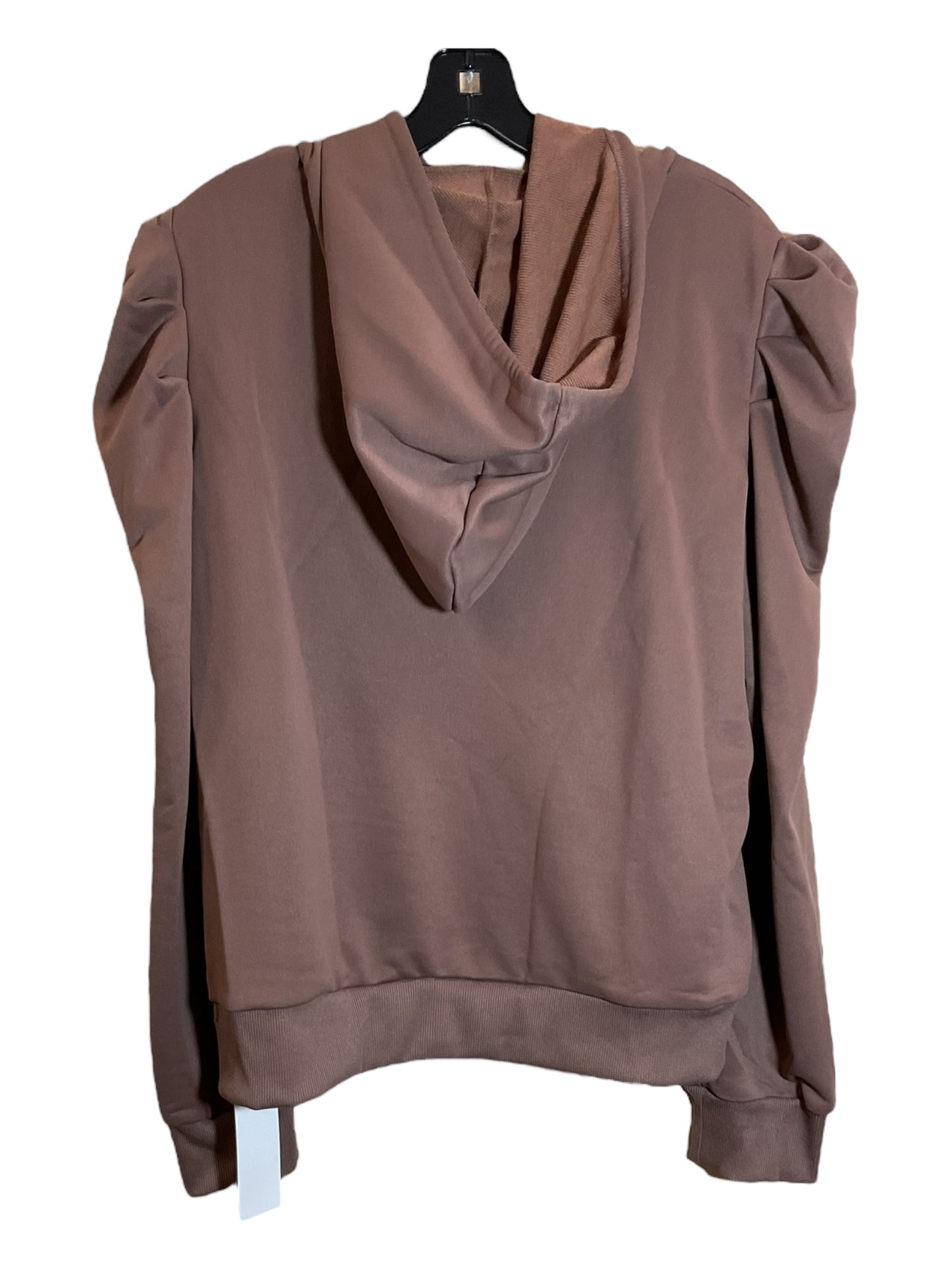 Sweatshirt Hoodie By Clothes Mentor In Brown, Size: Xl