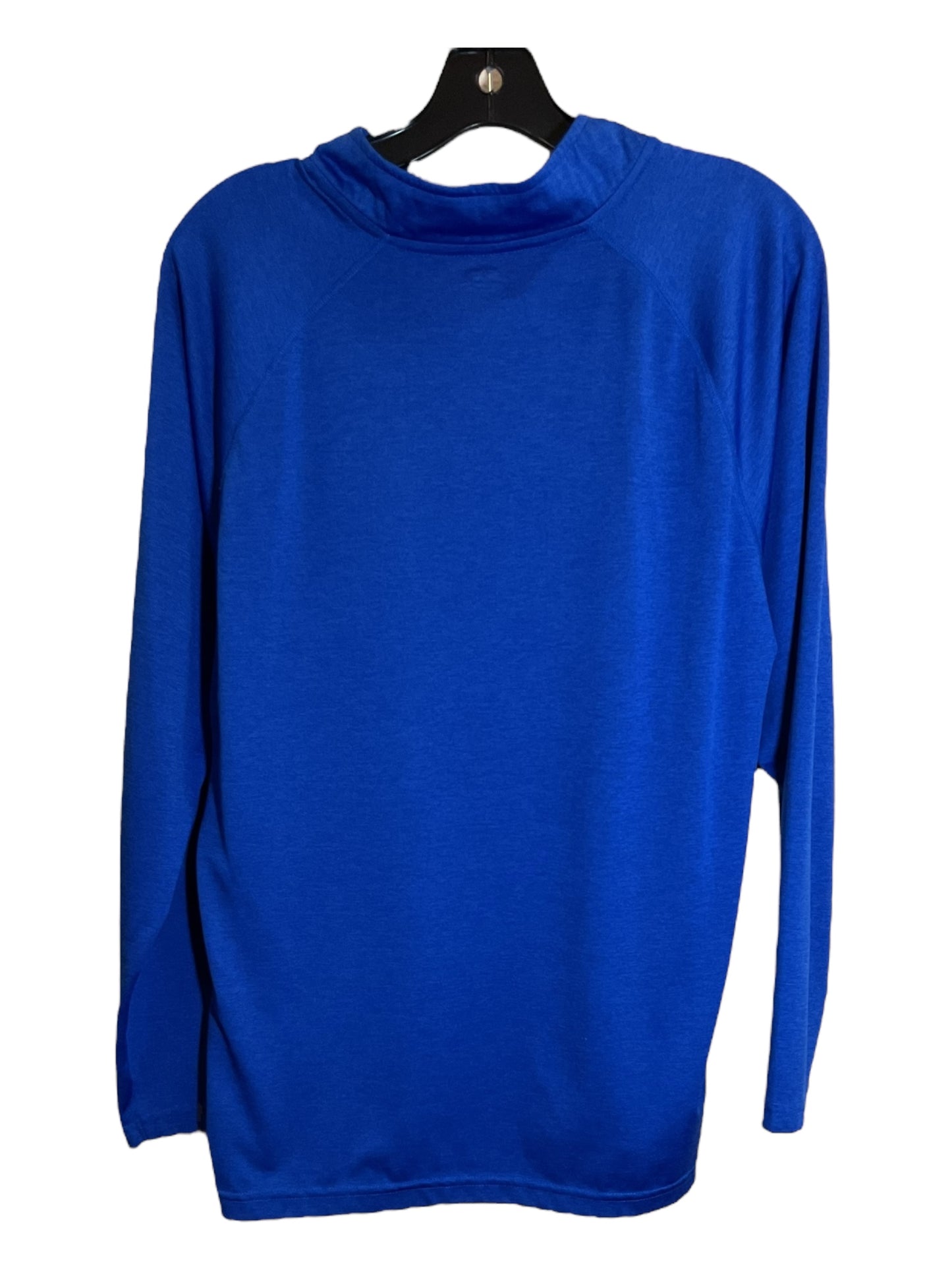 Athletic Top Long Sleeve Collar By Clothes Mentor In Blue, Size: M