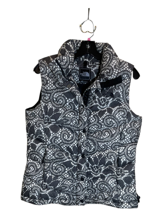 Vest Puffer & Quilted By The North Face In Grey & White, Size: M