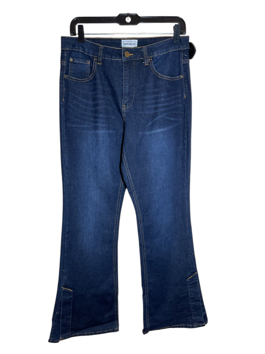 Jeans Flared By For The Republic In Blue Denim, Size: 8