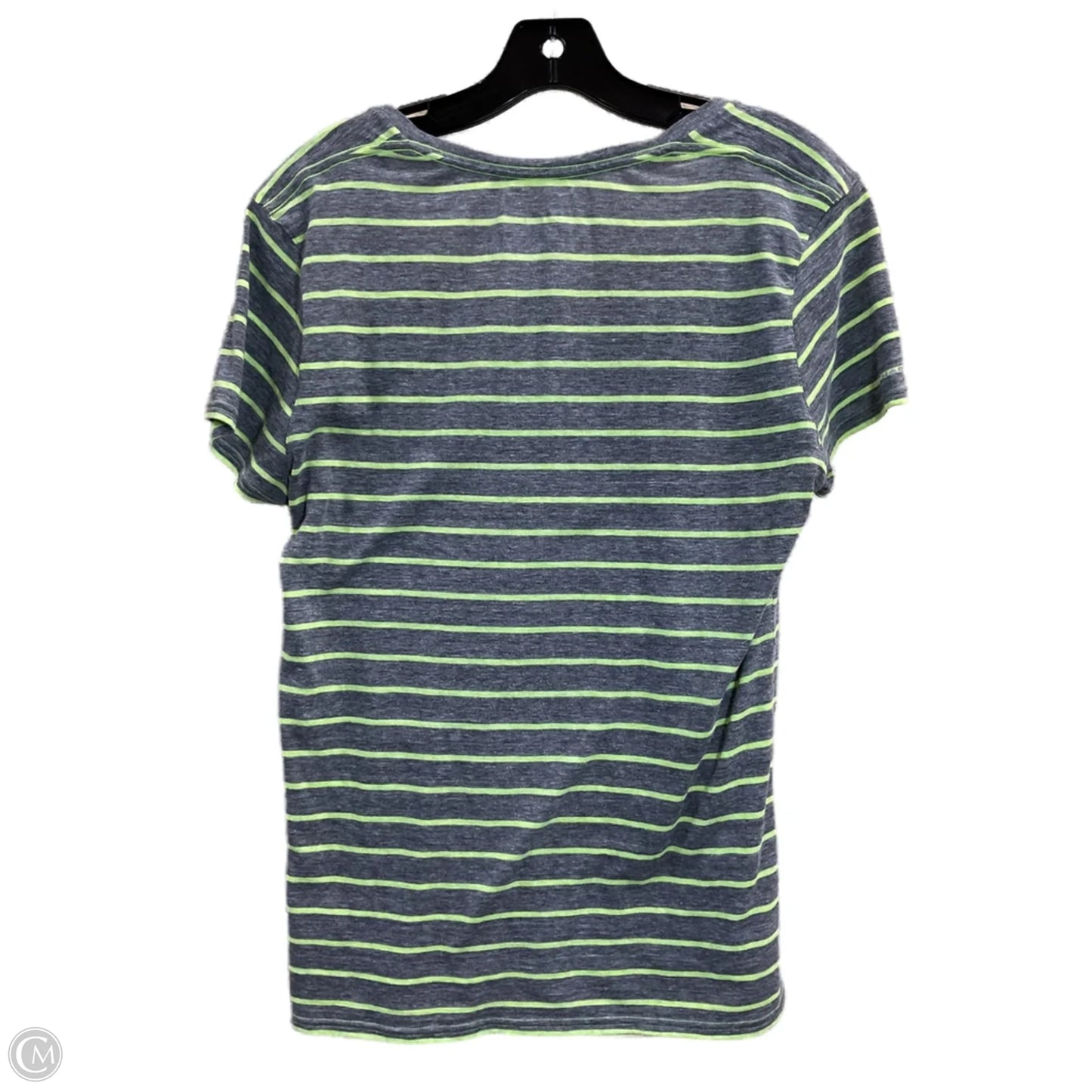 Athletic Top Short Sleeve By Under Armour In Grey, Size: L