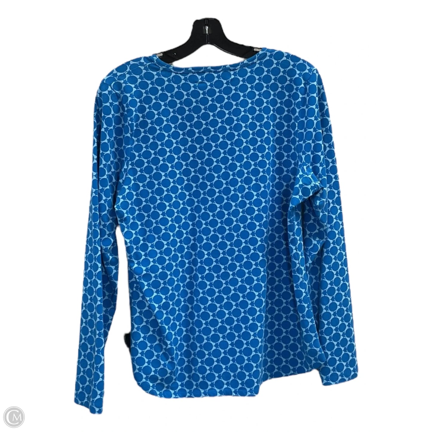 Top Long Sleeve By Liz Claiborne In Blue, Size: L