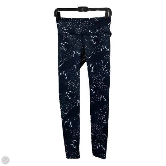 Athletic Leggings By Under Armour In Black & White, Size: S