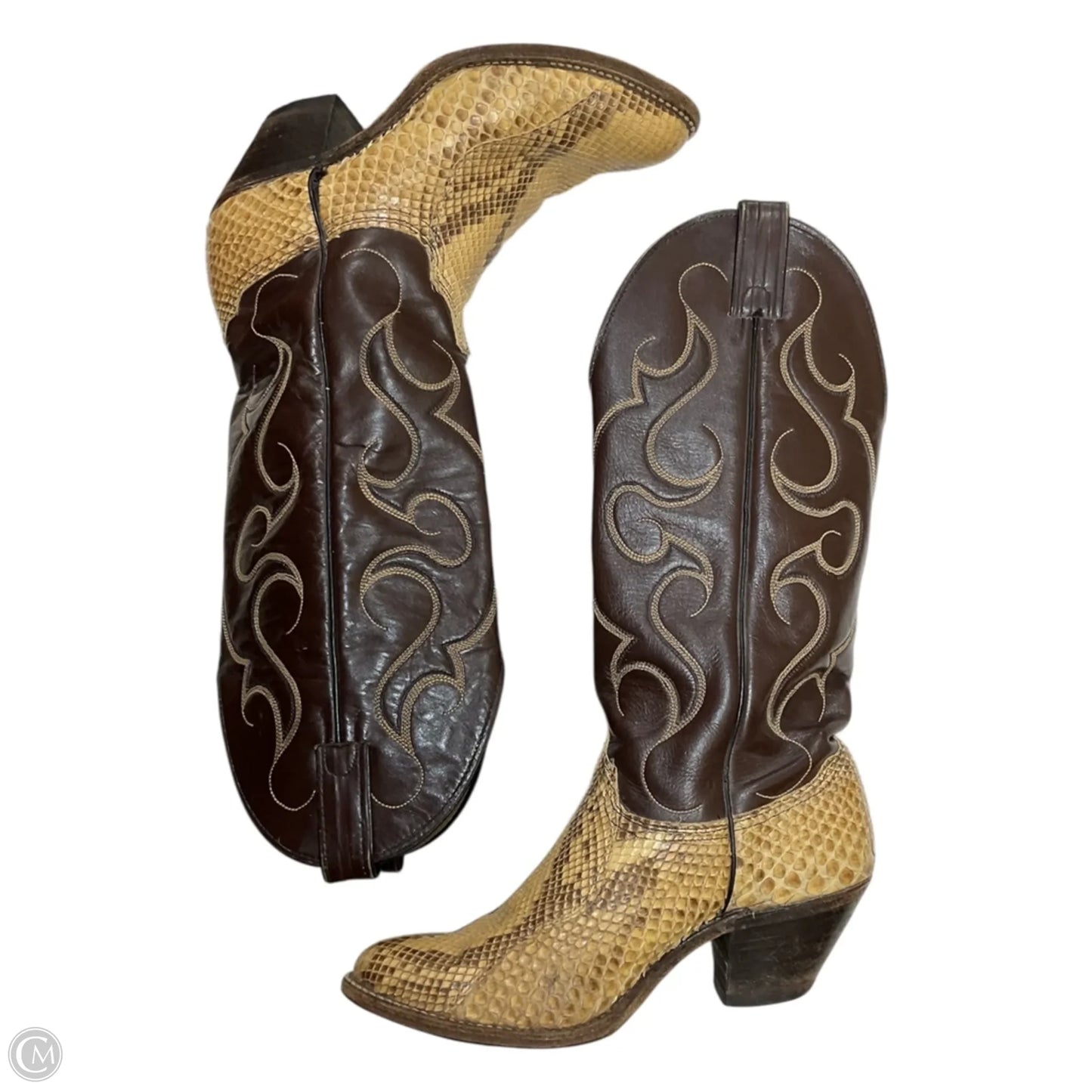 Boots Western By Cma In Brown, Size: 7.5