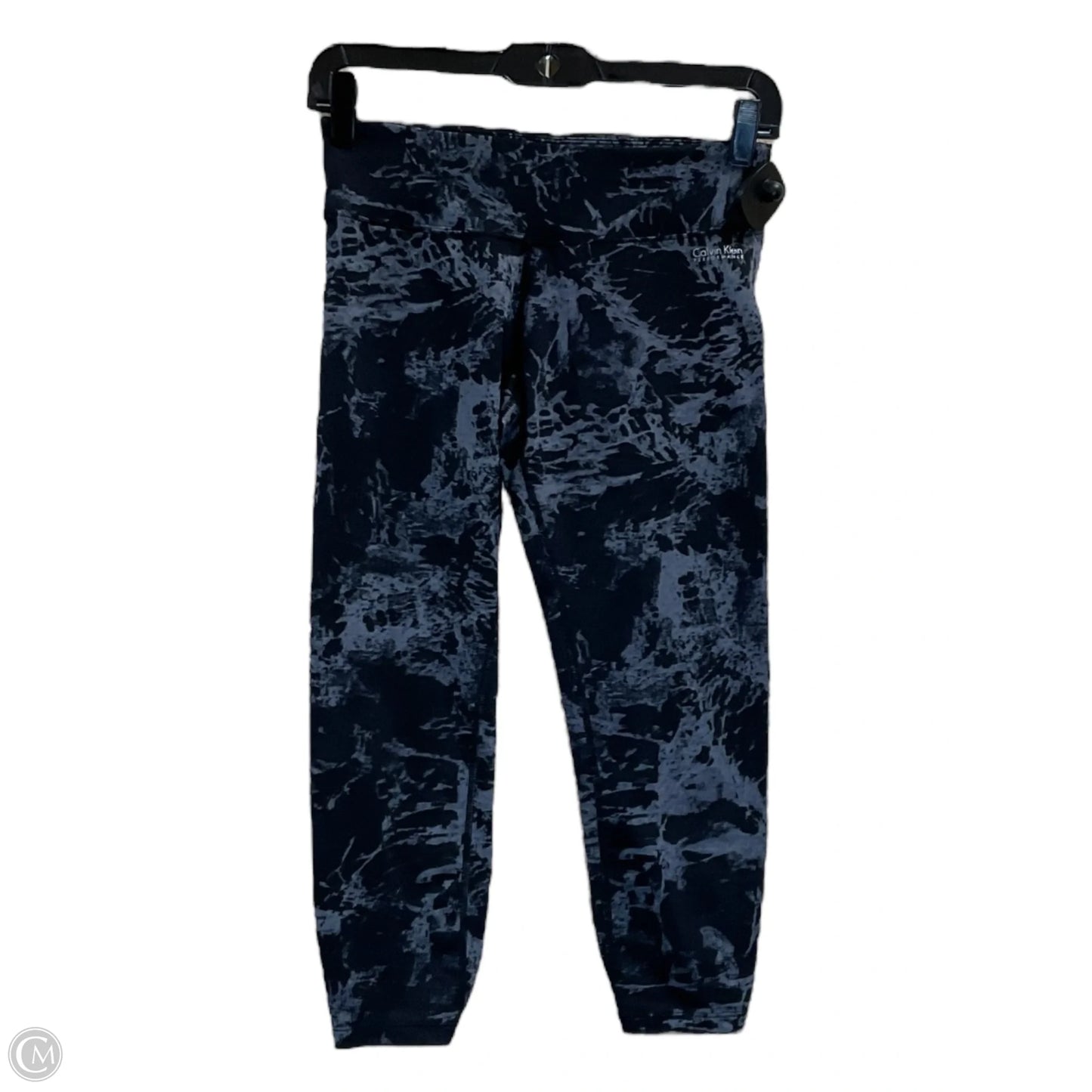 Athletic Leggings Capris By Calvin Klein Performance In Black & Grey, Size: S