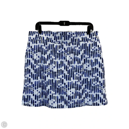 Athletic Skort By Izod In Blue & White, Size: Xl