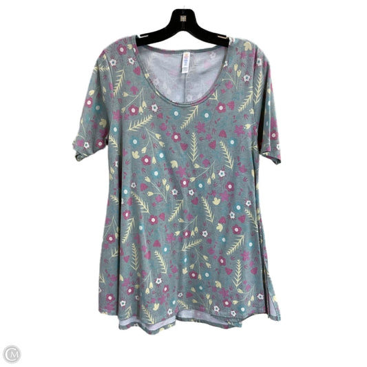 Tunic Short Sleeve By Lularoe In Green, Size: S