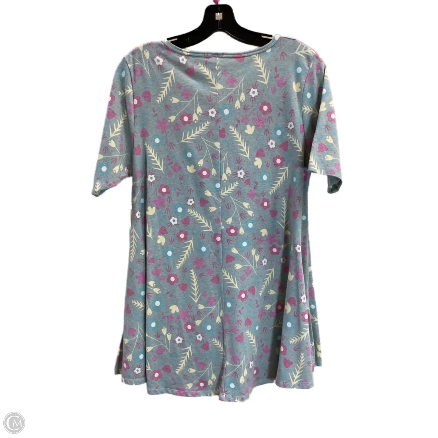 Tunic Short Sleeve By Lularoe In Green, Size: S