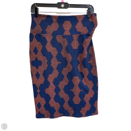 Skirt Midi By Lularoe In Blue & Orange, Size: S