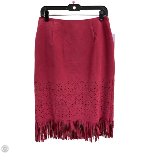 Skirt Midi By Clothes Mentor In Red, Size: M