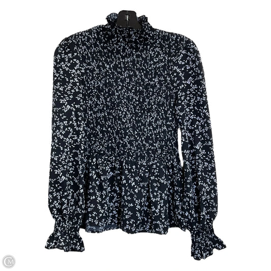 Top Long Sleeve By Shein In Black & White, Size: M