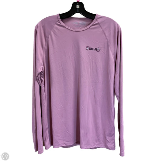 Top Long Sleeve By Clothes Mentor In Pink, Size: Xl