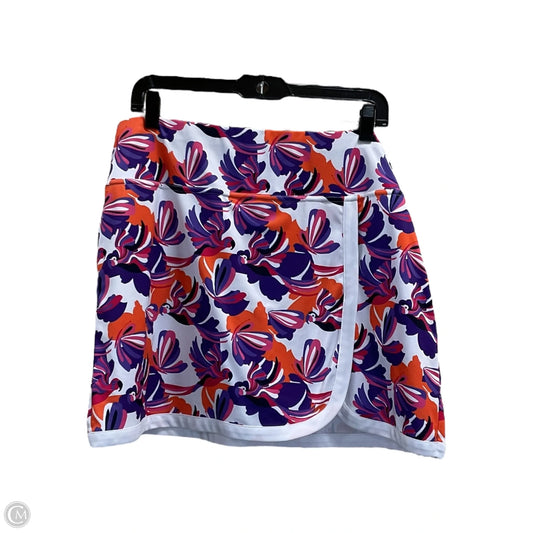 Athletic Skort By Clothes Mentor In Orange & Purple, Size: 1x