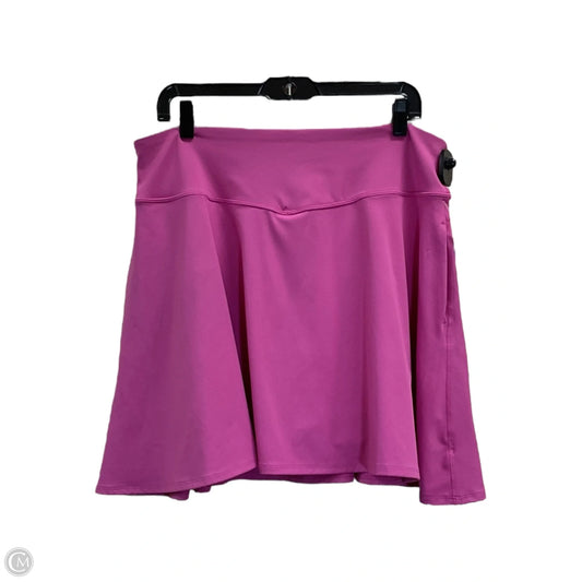 Athletic Skort By Tek Gear In Pink, Size: 1x
