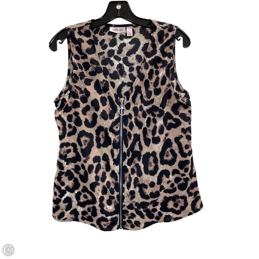 Top Sleeveless By Clothes Mentor In Animal Print, Size: L