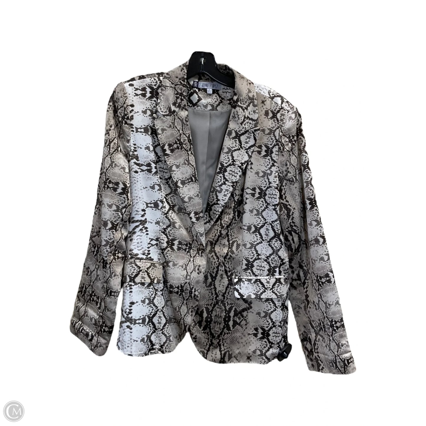 Blazer By Jennifer Lopez In Animal Print, Size: L