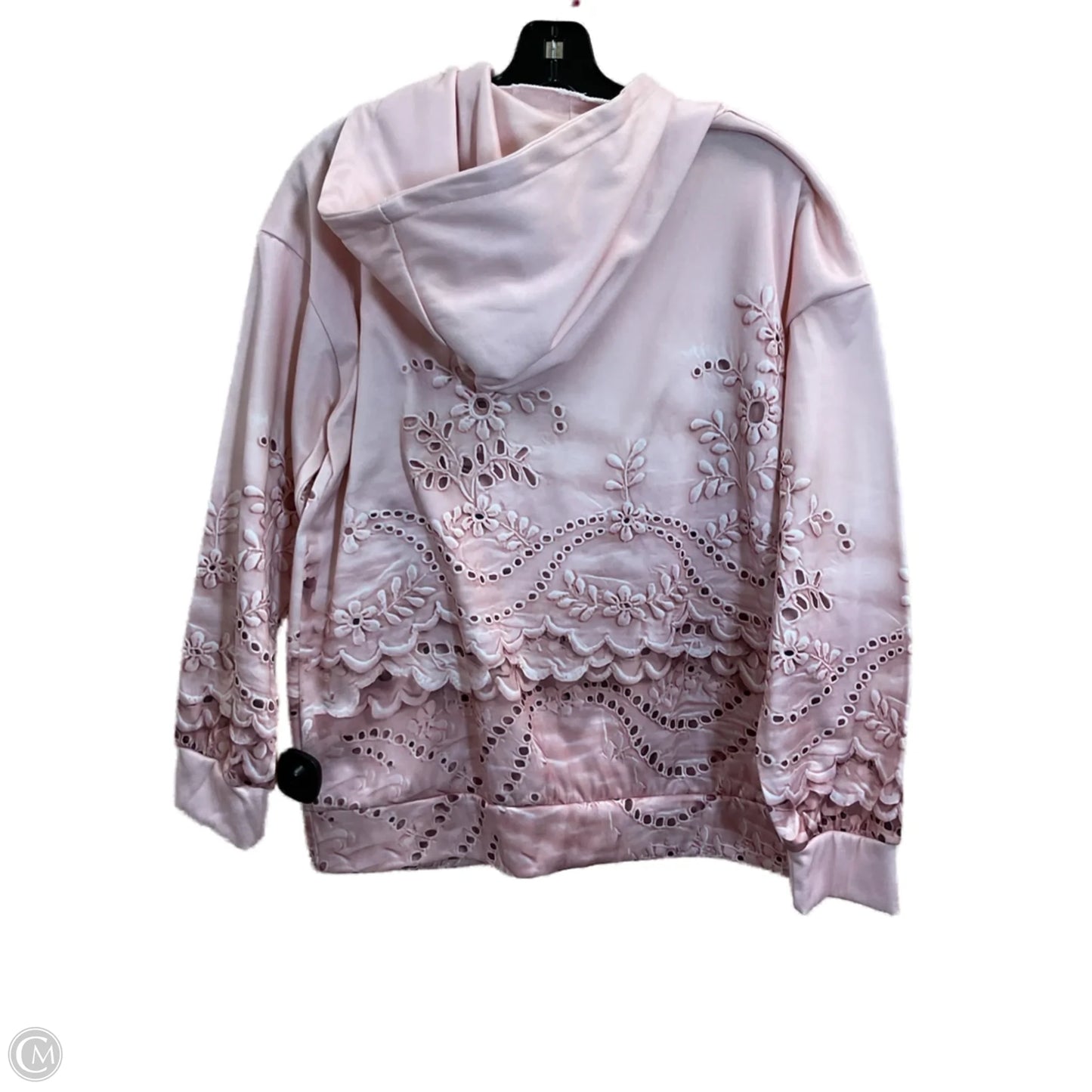 Sweatshirt Hoodie By Clothes Mentor In Pink, Size: L