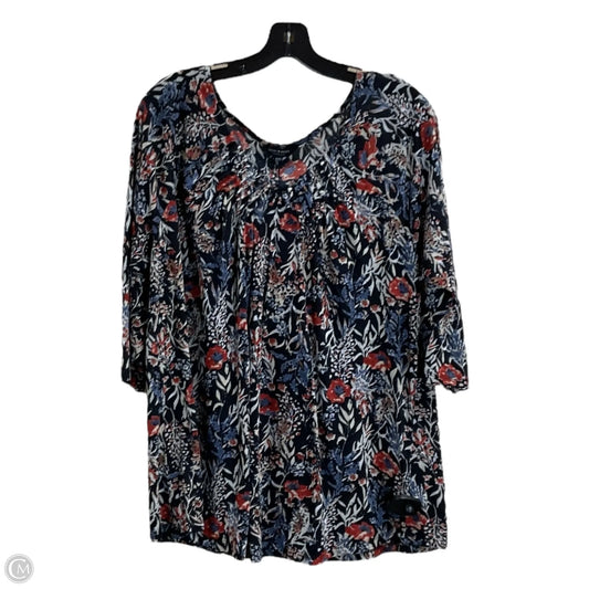 Top 3/4 Sleeve By Lucky Brand In Black, Size: 1x
