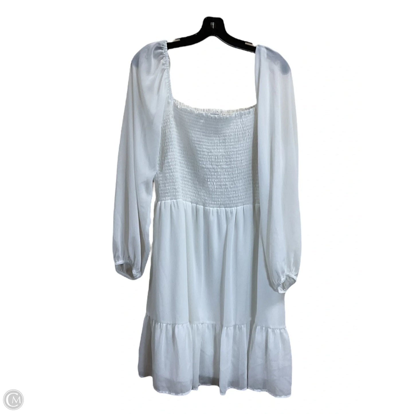 Dress Casual Midi By Clothes Mentor In White, Size: Xl