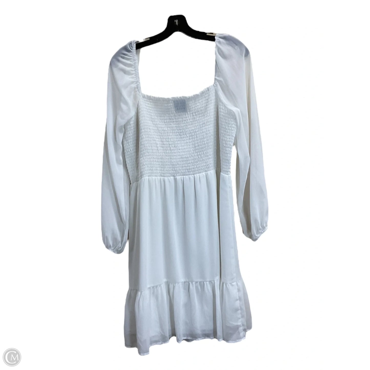 Dress Casual Midi By Clothes Mentor In White, Size: Xl