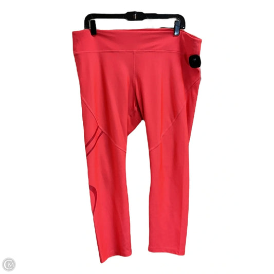 Athletic Leggings Capris By Under Armour In Orange, Size: 2x