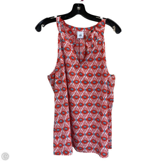 Top Sleeveless By Cabi In Red, Size: L