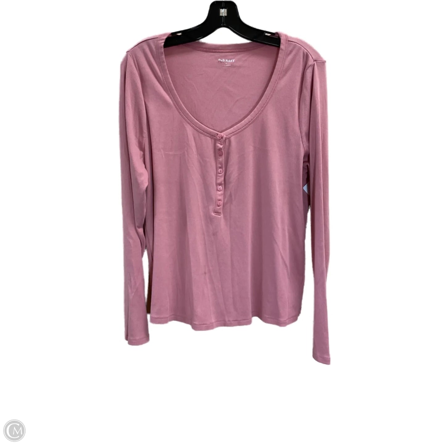 Top Long Sleeve By Old Navy In Pink, Size: 2x