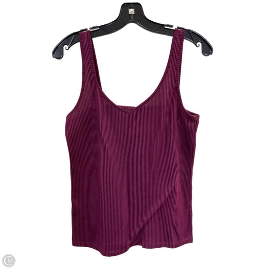 Top Sleeveless By Loft In Red, Size: M