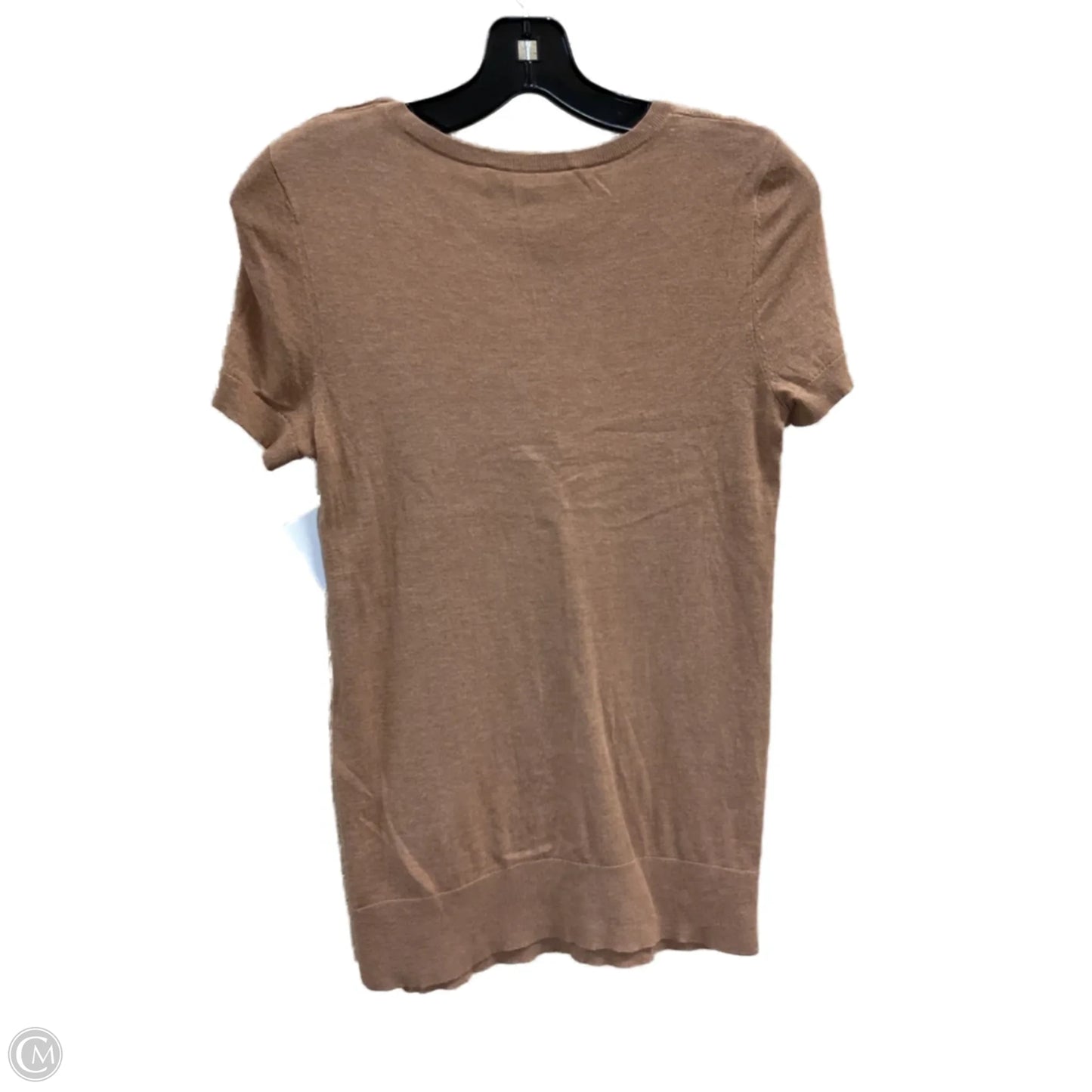 Top Short Sleeve By Loft In Brown, Size: S