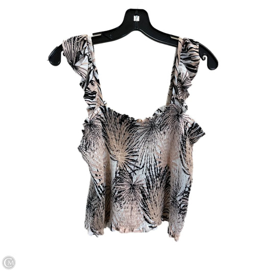 Top Sleeveless By Rose And Olive In Cream & Tan, Size: M