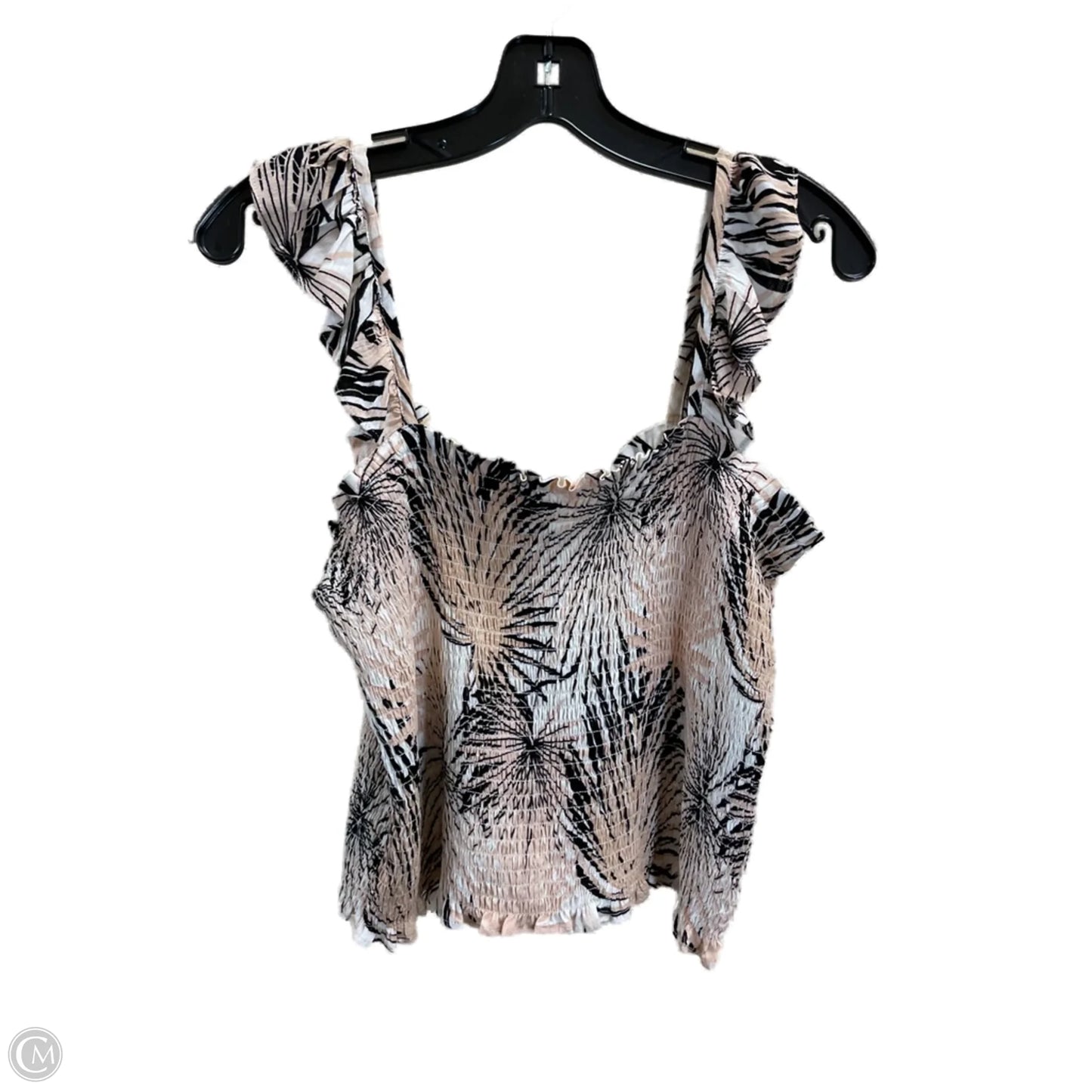 Top Sleeveless By Rose And Olive In Cream & Tan, Size: M