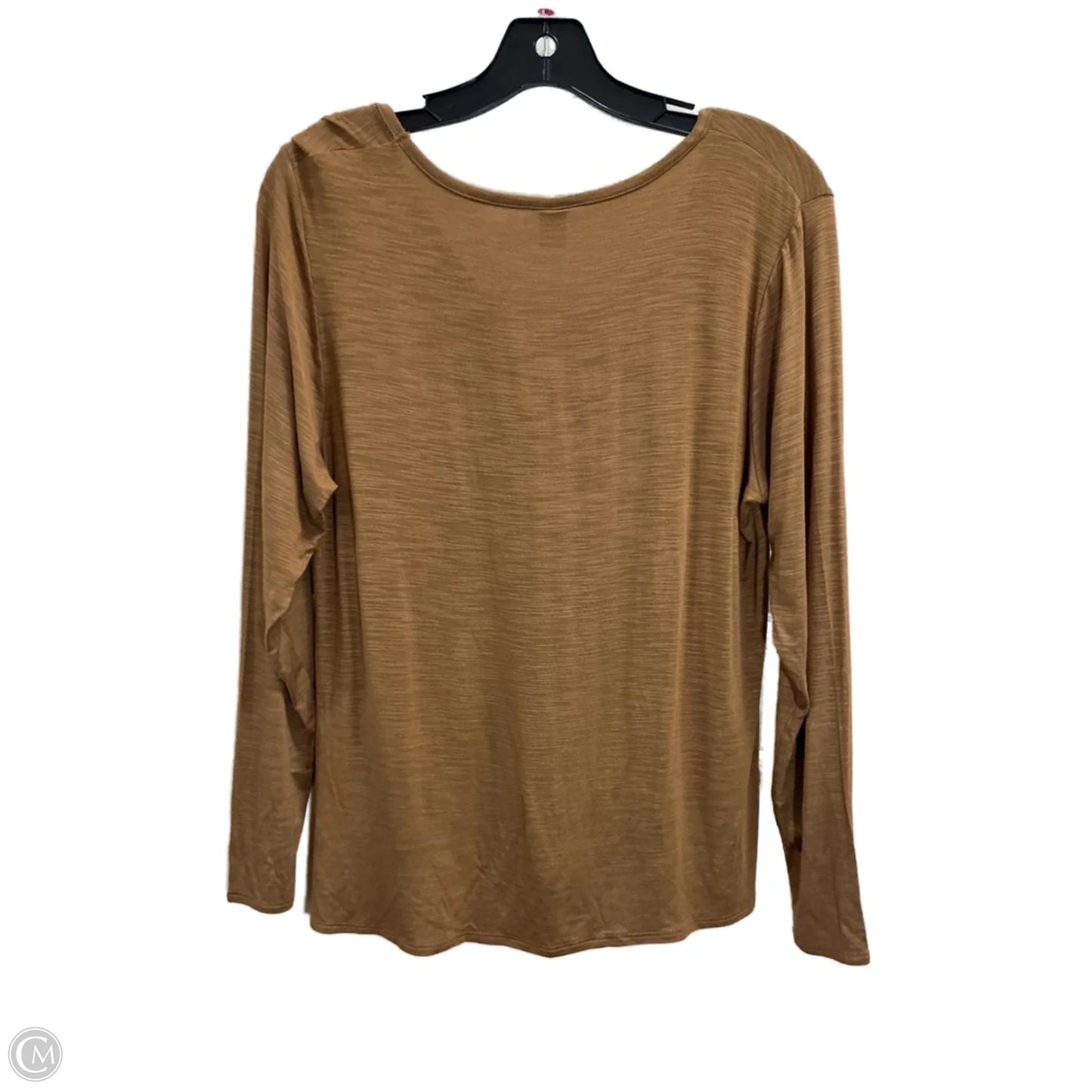 Top Long Sleeve By Olsenboye In Brown, Size: S