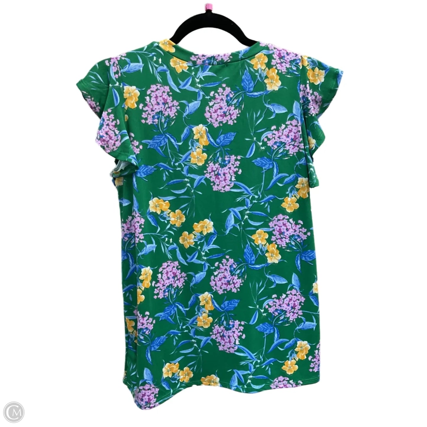 Top Short Sleeve By Haptics In Green, Size: S