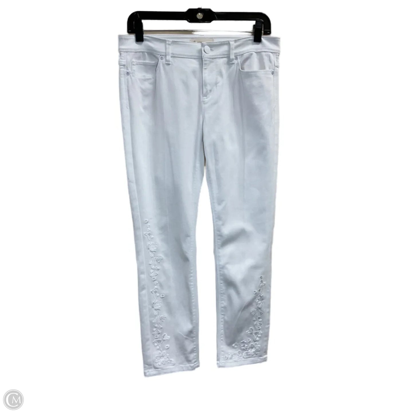 Jeans Skinny By J. Jill In White Denim, Size: 4