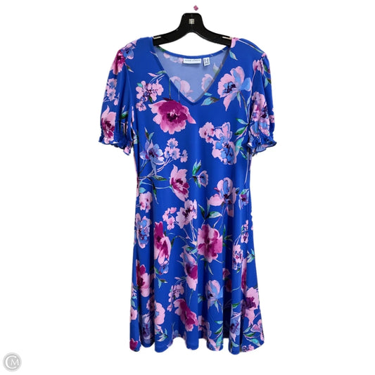 Dress Work By Susan Graver In Blue & Pink, Size: S