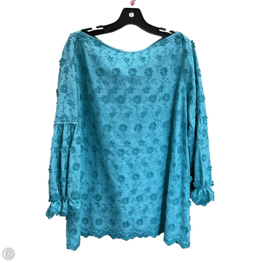 Top Long Sleeve By Soft Surroundings In Green, Size: L